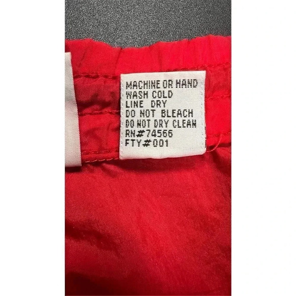 Vintage Mens Adventure Team Marlboro Nylon Drawstring Track Pants Red Size Large - Picture 5 of 12